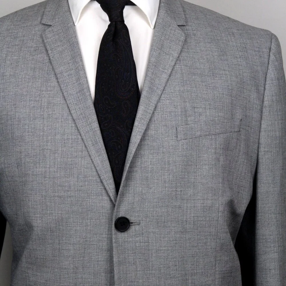 H&M Mens Skinny-Fit Blazer Sport Coat 46R 2-Bttn‎ Casual Jacket E081290